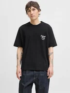 Koszulki męskie - Jack & Jones Koszulka "Jormorrebro" w kolorze czarnym - miniaturka - grafika 1