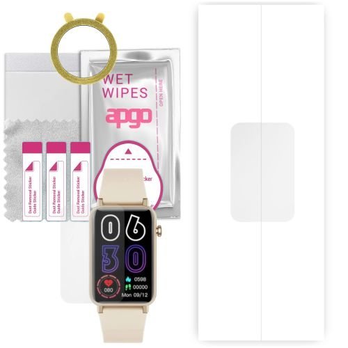 1x folia hydrożelowa ochronna do Kumi U3 - apgo Smartwatch Hydrogel Protection Ochrona na ekran smartwatcha