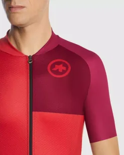 ASSOS Koszulka rowerowa MILLE GT JERSEY C2 EVO JERSEY STAHLSTERN bolgheri red - Koszulki rowerowe - miniaturka - grafika 5