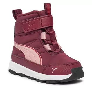 Buty dla dziewczynek - Śniegowce Puma Evolve Boot AC+ Inf 392646 04 Dark Jasper-Future Pink-Astro Red - grafika 1