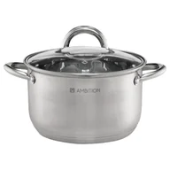 Garnki - Garnek Solar 20 cm 3,5 l z pokrywką srebrny - miniaturka - grafika 1