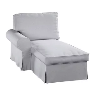 Pokrowiec na szezlong Ektorp lewy, DEKORIA, szary melanż, 84x166x73 cm - Pokrowce na meble - miniaturka - grafika 1