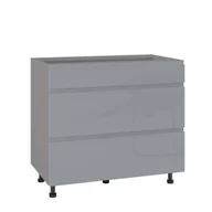 Meble kuchenne - Rimini Szafka Dolna Ds-90-2W-1N_Modernbox Szary Połysk - miniaturka - grafika 1