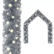 Ozdoby bożonarodzeniowe - vidaXL vidaXL Girlanda świąteczna z lampkami LED 10 m srebrna 329205 - miniaturka - grafika 1