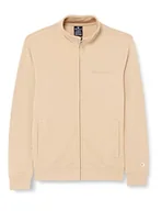 Bluzy męskie - Champion Męska bluza Legacy American Classics Heavy Power blend Terry z małym logo na zamek błyskawiczny, Taupe Brown, M - miniaturka - grafika 1