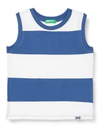 Koszulki i topy damskie - United Colors of Benetton Tank top 3ZNBGH00M Biustonosz tank top, Paski Niebieski i Biały 901, 90 Dziecko, Niebieski I Biały Rzędy 90 - miniaturka - grafika 1