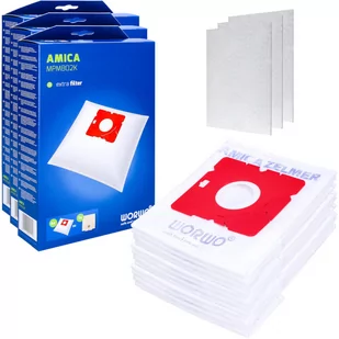 Worwo Worki Amica MPMB02K 12szt. - Worki do odkurzaczy - miniaturka - grafika 1