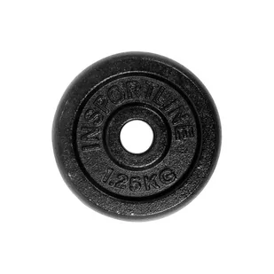 InSportLine Stalowe obciążenie, Blacksteel, 1.25 kg - Obciążenia - miniaturka - grafika 1