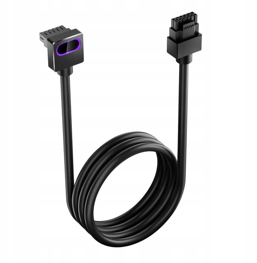 AsiaHorse Przedłużacz do zasilacza 12VHPWR TYP B Hydrus ARGB 50 cm czarny Hydrus-16pin-Model B black