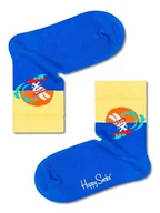 Skarpetki damskie - Happy Socks Skarpety "Surfing Bunny" w kolorze niebiesko-żółtym - miniaturka - grafika 1