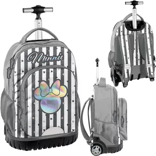 Plecak na kółkach Beuniq Minnie Silver PASO - Plecaki szkolne i tornistry - miniaturka - grafika 1