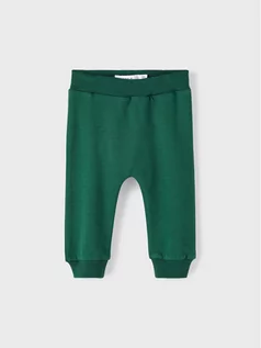 Spodnie i spodenki dla dziewczynek - NAME IT Spodnie dresowe 13210106 Zielony Regular Fit - grafika 1