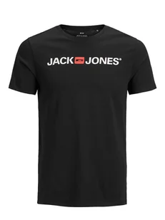 Jack & Jones Koszulka "JJECORP" w kolorze czarnym - Koszulki męskie - miniaturka - grafika 1