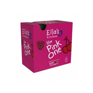 Ellas Kitchen 5x ELLA´S Kitchen Pink One Czereśnia) 90 g Mus owocowy EK258 - Desery dla dzieci - miniaturka - grafika 1