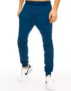 Spodnie męskie - Spodnie męskie dresowe niebieskie Dstreet UX2880 - miniaturka - grafika 1