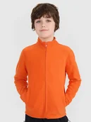 Bluzy dla chłopców - 4F Polar regular ze stójką chłopięcy - pomarańczowy 122 (6-7 lat) - miniaturka - grafika 1
