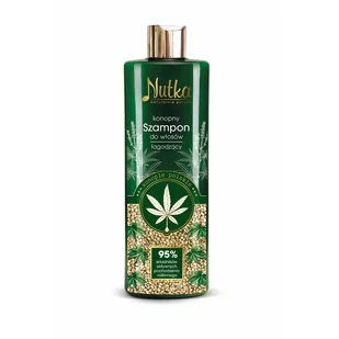 Nutka konopny szampon do włosów 400ml - Szampony do włosów - miniaturka - grafika 1