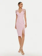 Sukienki - Imperial Sukienka koktajlowa A9990001R Różowy Slim Fit - miniaturka - grafika 1