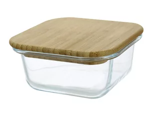 Szklany Pojemnik Do Żywności Z Bambusową Pokrywką 320Ml - Pojemniki kuchenne Szklany Pojemnik Do Żywności Z Bambusową Pokrywką 320Ml - Pojemniki kuchenne - miniaturka - grafika 1