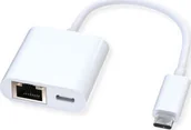 Adaptery i przejściówki - Adapter USB Roline Konwerter ROLINE USB 3.2 Gen 2 na Gigabit Ethernet, 1x port PD - miniaturka - grafika 1
