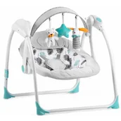 Leżaczki i huśtawki - Ricokids Leżaczek bujaczek automatyczny z muzyką turkusowy 7326 7326 - miniaturka - grafika 1
