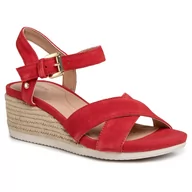 Espadryle damskie - Geox Espadryle D Ischia Corda C D02HHC 00022 C7000 Red - miniaturka - grafika 1