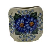 Wazony i flakony - Ceramiczny wazon płaski Ceramika Bolesławiec - miniaturka - grafika 1