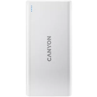 Canyon Power Bank 10000 mAh Micro USB/USB-C CNE-CPB1006W) Biała - Akcesoria do tabletów i e-booków - miniaturka - grafika 1