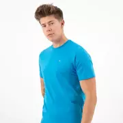 Koszulki męskie - Wojas Bawełniana Koszulka Męska W Kolorze Niebieskim - wojas - miniaturka - grafika 1