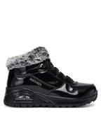 Botki damskie - Skechers Botki Uno Rugged 168126/BBK Czarny - miniaturka - grafika 1