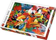 Puzzle - Trefl Puzzle 37328 Kolorowe ptaki 500 elementów ŁÓDŹ 37328 - miniaturka - grafika 1