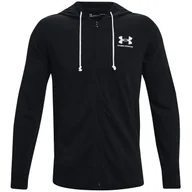 Bluzy sportowe męskie - Męska bluza Under Armour Rival Terry LC FZ Rozmiar: XL / Kolor: czarny - miniaturka - grafika 1