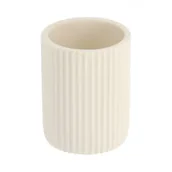 Pojemniki łazienkowe - Tendance Kubek łazienkowy Issard White Biały - miniaturka - grafika 1