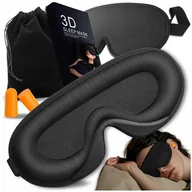Akcesoria do bielizny - Opaska Na Oczy Do Spania Maska 3d Zaciemniająca Z Regulacją + Zatyczki Etui - miniaturka - grafika 1