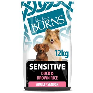 Burns Adult & Senior Sensitive, kaczka i brązowy ryż - 12 kg - Sucha karma dla psów - miniaturka - grafika 1