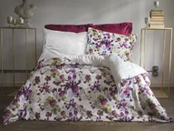 Pościel - Darymex Pościel satynowa 160x200 Kalina kwiaty fioletowa kremowa Luxury Premium - miniaturka - grafika 1