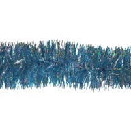 Ozdoby bożonarodzeniowe - Łańcuch choinkowy 200 x 6 cm niebiesko-srebrny - miniaturka - grafika 1