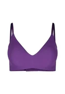 Biustonosze - Skiny Damski miękki biustonosz wyjmowane wkładki Micro Essentials, ametyst - miniaturka - grafika 1