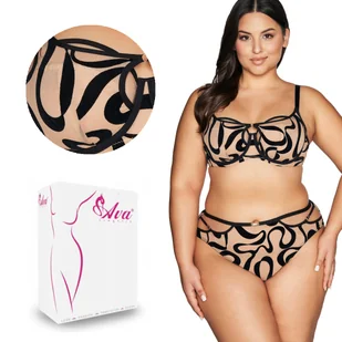 Biustonosz Soft Side Support AV 2125 miękki beżowy czarny  85B - Biustonosze - miniaturka - grafika 1