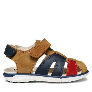 Sandały Geox B Sandal Delhi B354LA 0CL22 C6146 M Brązowy - Buty dla chłopców - miniaturka - grafika 1