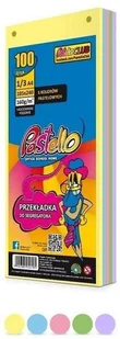 Przekładka do segregatora 1/3 A4 100K 5 kolorów - Przekładki do segregatorów - miniaturka - grafika 1