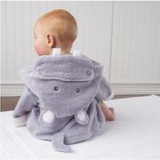 Bluzki dla niemowląt - Slowmoose Cartoon Hooded, Ręcznik do szlafroka dla dziecka Lawenda 12M - miniaturka - grafika 1