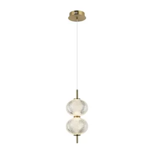 Lazie lampa wisząca 2xLED/10W mosiądz PND-29038-2-GD - Lampy sufitowe - miniaturka - grafika 1
