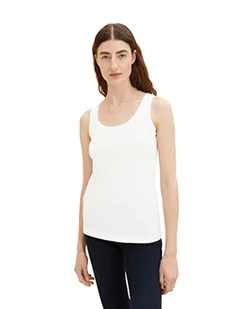 TOM TAILOR Damski Top 1036260, 10315 - Whisper White, S - Koszulki i topy damskie - miniaturka - grafika 1