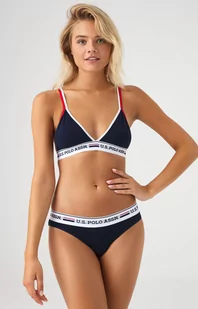 66254 bawełniany komplet sportowej bielizny biustonosz i majtki, Kolor granatowy, Rozmiar XS, U.S. POLO ASSN - Primodo.com - Majtki damskie - miniaturka - grafika 1