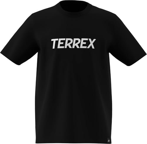 adidas uniseks-kind Terrex Kids Multi Logo T-shirt, black, 9-10 Years