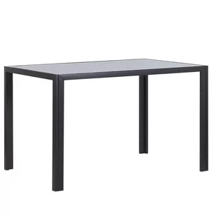 Beliani Stół do jadalni szklany 120 x 80 cm czarny LAVOS - Ławy i stoliki kawowe - miniaturka - grafika 2