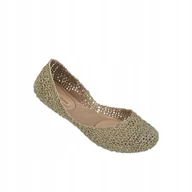 Baleriny - Melissa Baleriny Damskie Złote Campana Papel VII Gold Glitter 37 - miniaturka - grafika 1