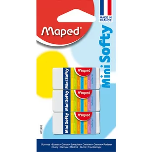 Cx Dystrybucja Gumka do mazania Mini Softy 3 sztuki - Przybory szkolne - miniaturka - grafika 1