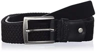 Paski - Wrangler Męski pasek Webbing Belt, czarny, 85 - miniaturka - grafika 1